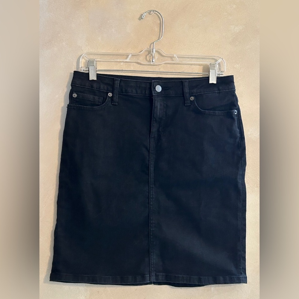 Amazon Essentials Black Mini Jean Skirt